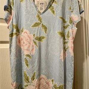 Floral V-Neck T-Shirt